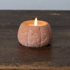 Orange Jack O Lantern 3D Flame Candle
