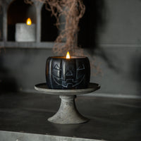 Black Jack O Lantern Flame Candle